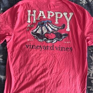 Vineyard Vines Vibrant Pink Happy Tee